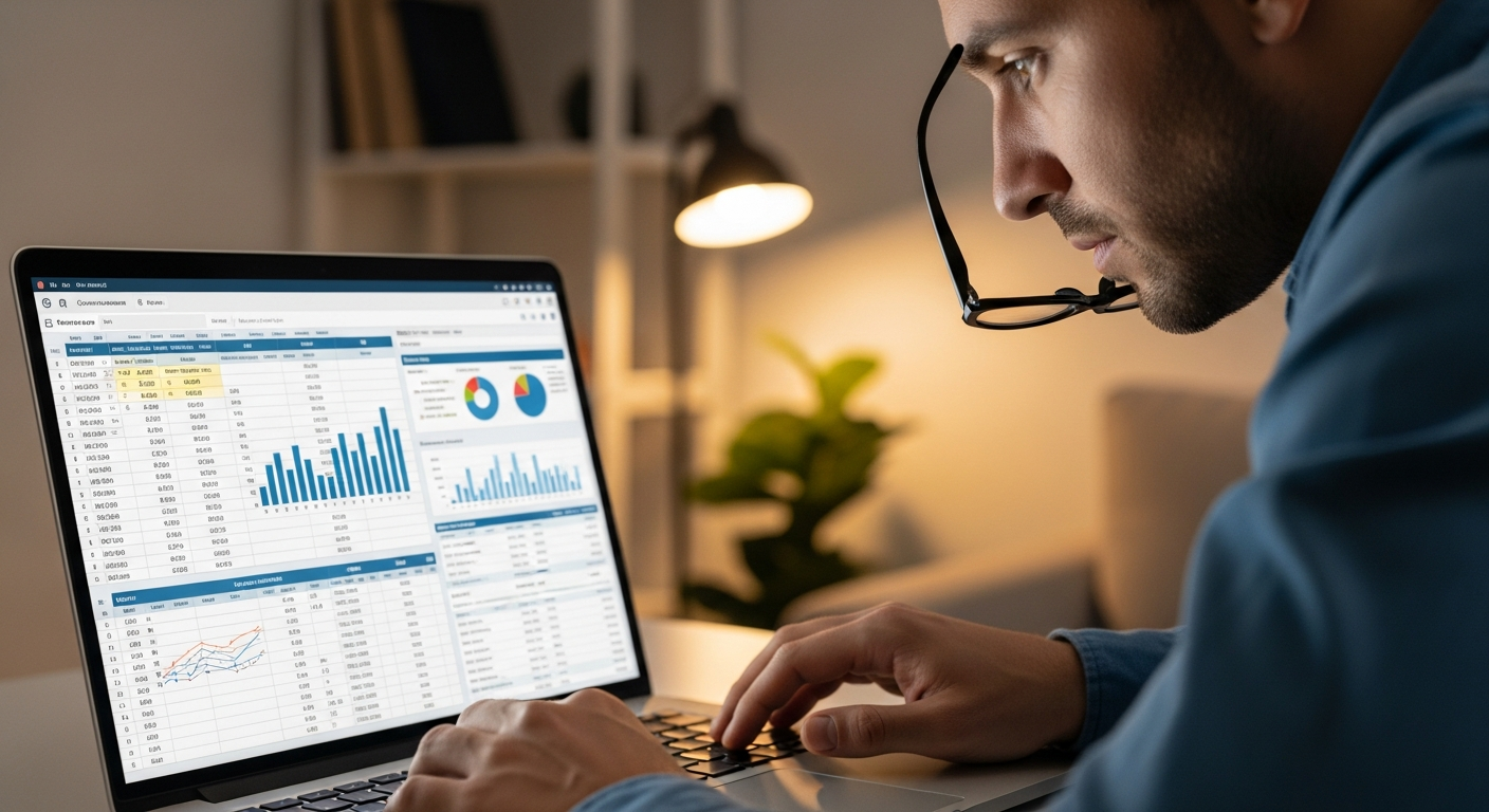 Gehaltsrecherche am Laptop