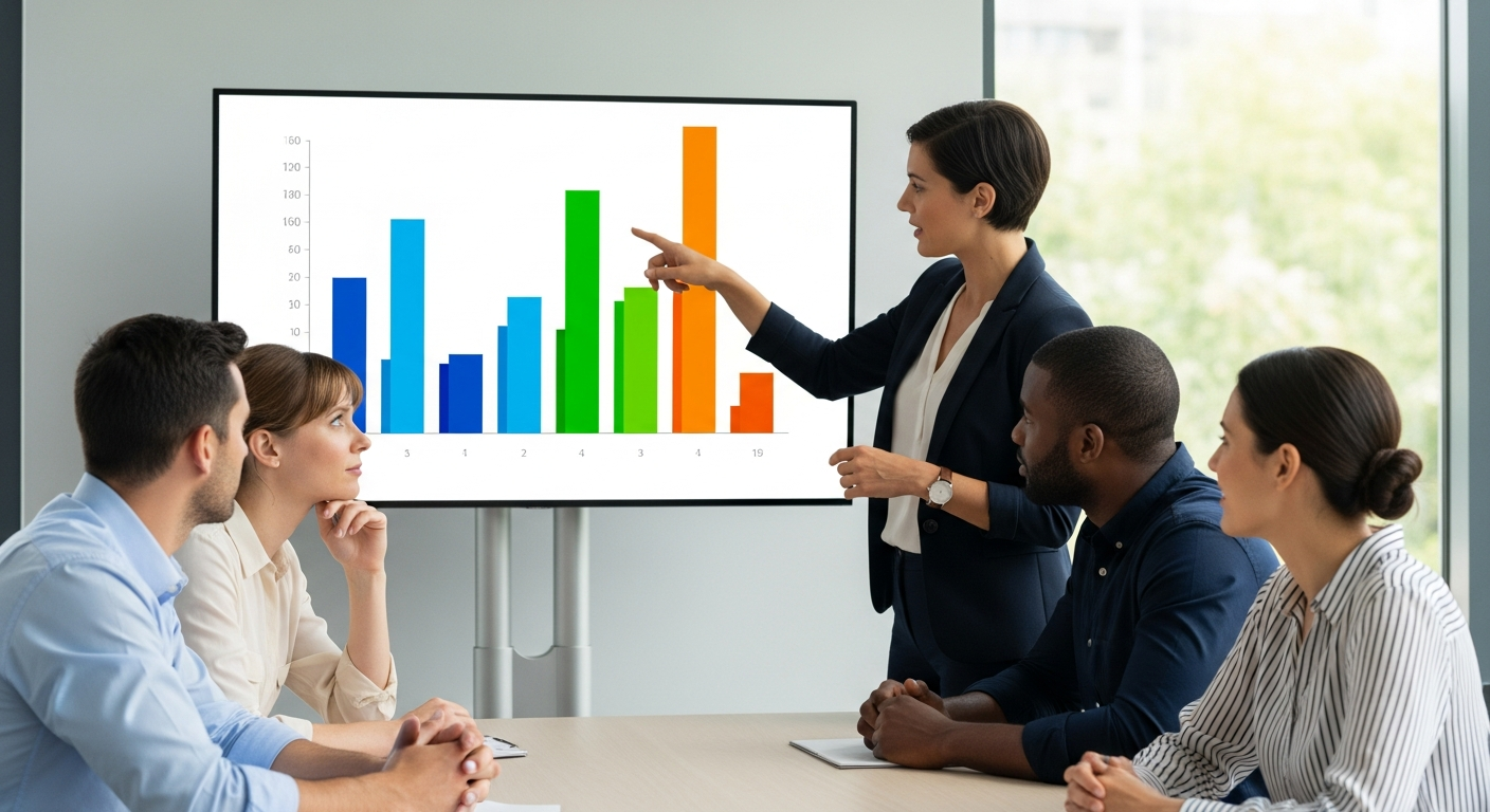 Berater präsentiert Wachstumsstrategie